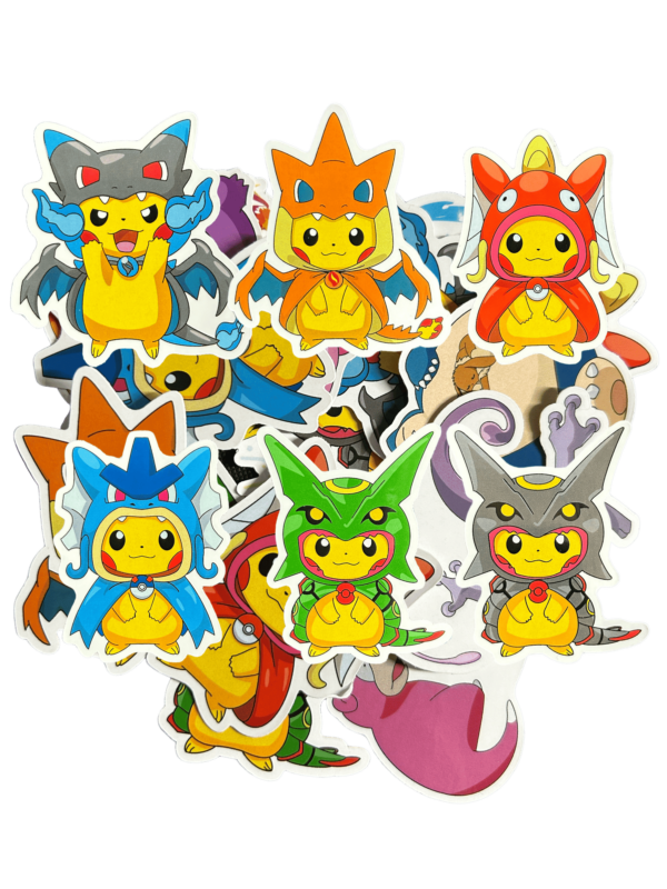 Pika Poncho Stickers